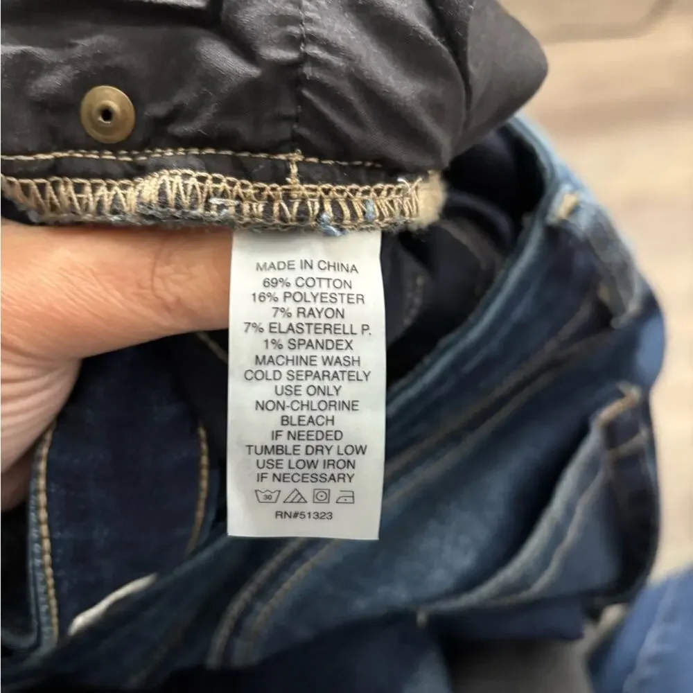 Vince Camuto Dark Wash High Waist Straight Jeans 32/14
